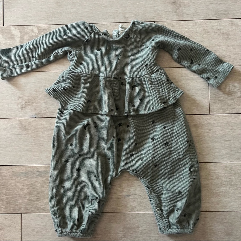 Kate Quinn Baby Girl One Piece Ruffle Jumpsuit Romper